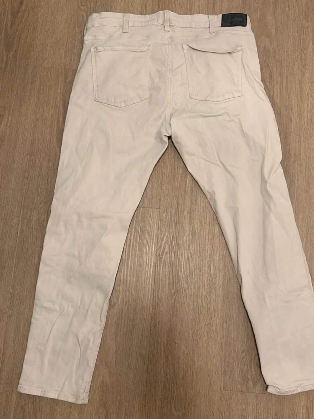Men's Slim Fit Cream Jeans